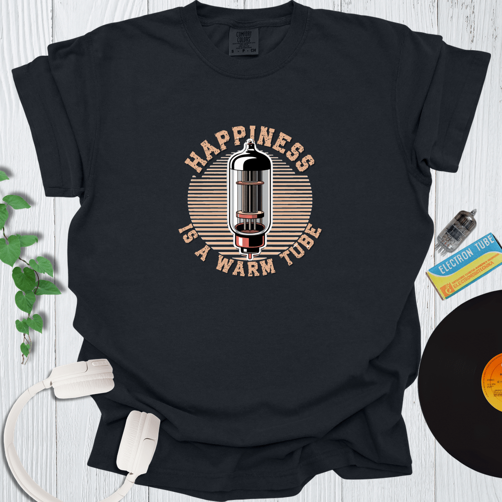 Printify T-Shirt Black / S Happiness Is A Warm Tube