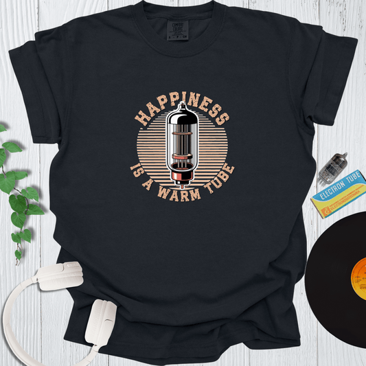 Printify T-Shirt Black / S Happiness Is A Warm Tube