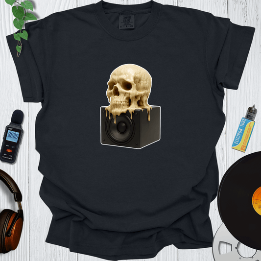 Printify T-Shirt Black / S Melting Skull
