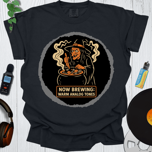 Printify T-Shirt Black / S Now Brewing Warm Analog Tones