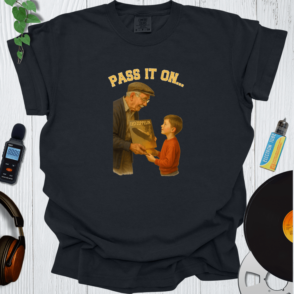 Printify T-Shirt Black / S Pass It On