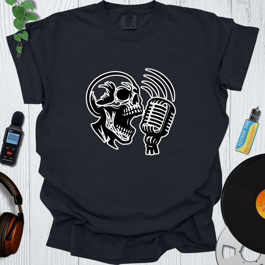 Printify T-Shirt Black / S Screaming Skull