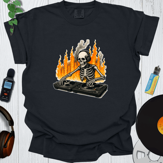 Printify T-Shirt Black / S Skeleton Dj