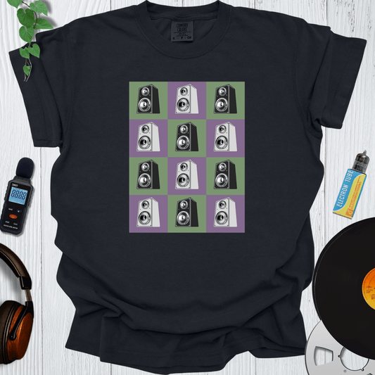 Printify T-Shirt Black / S Speaker Grid