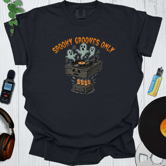 Printify T-Shirt Black / S Spooky Grooves Only