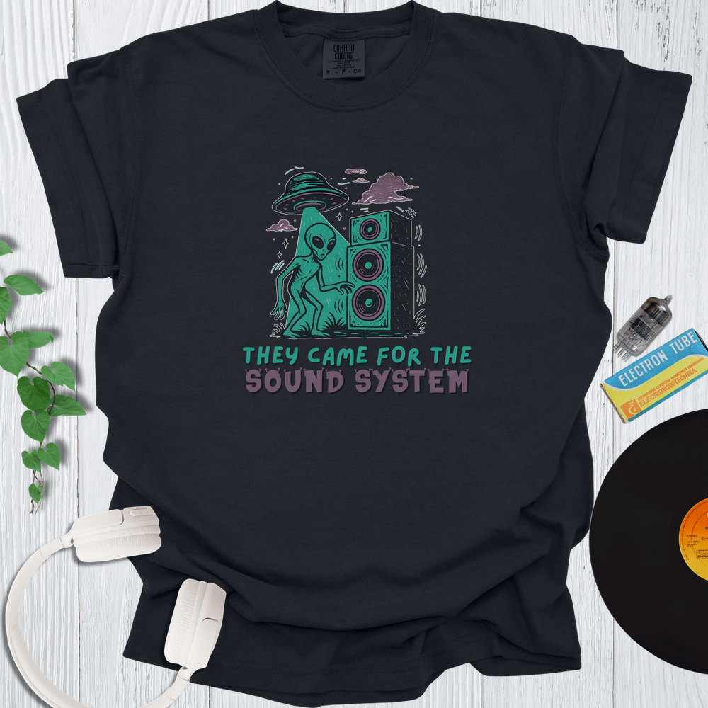 Printify T-Shirt Black / S They Came For The Sound System