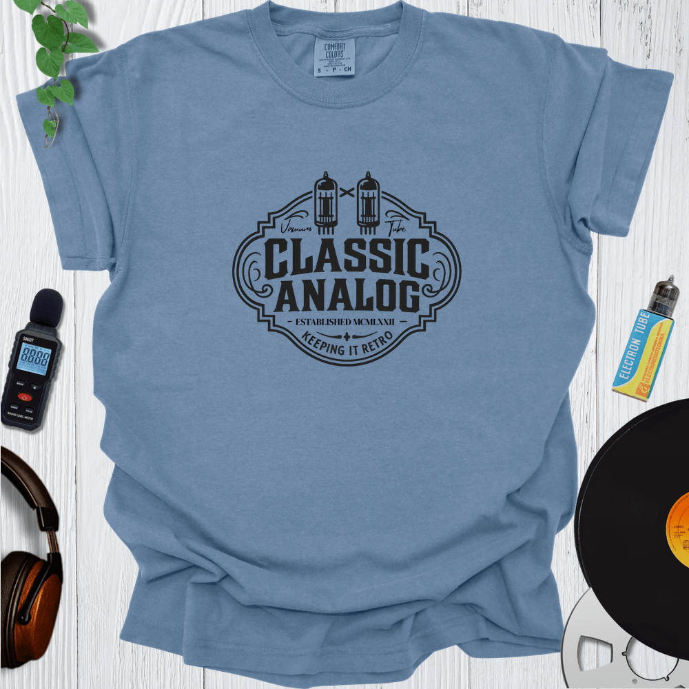 Printify T-Shirt Blue Jean / S Classic Analog