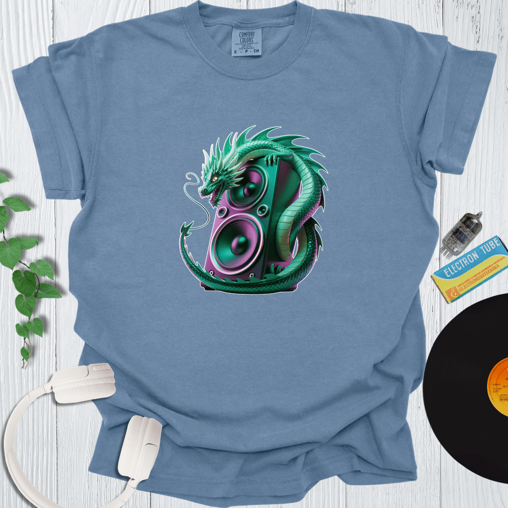 Printify T-Shirt Blue Jean / S Dragon Speaker