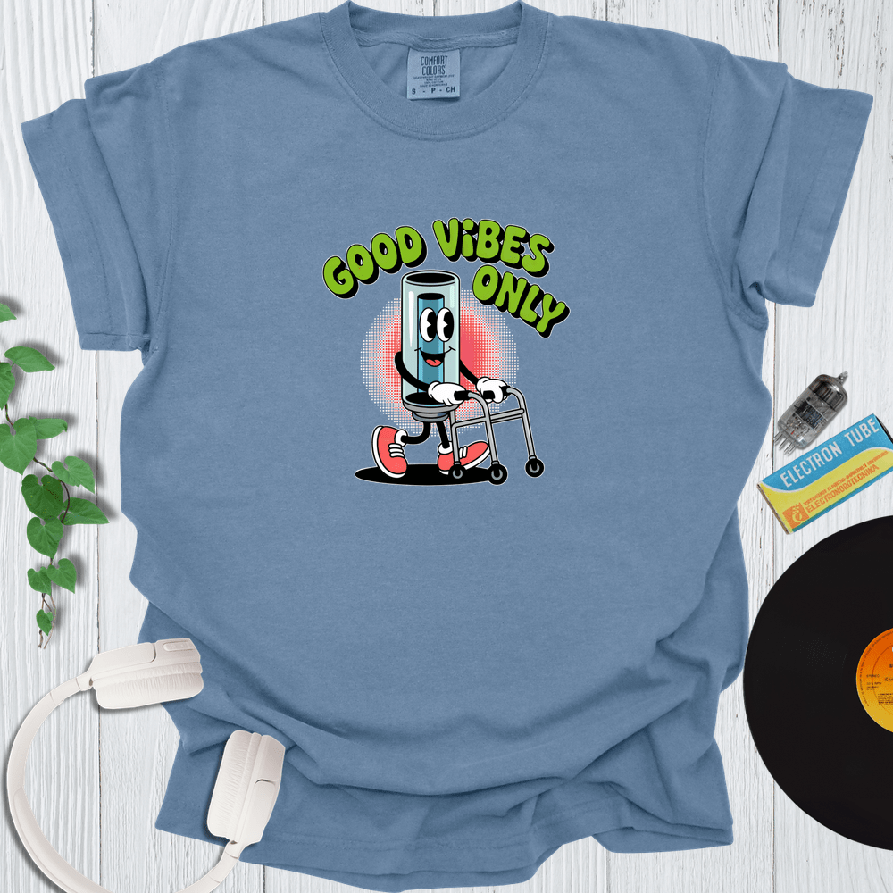Printify T-Shirt Blue Jean / S Good Vibes Only Tube