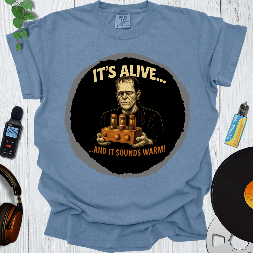 Printify T-Shirt Blue Jean / S Its Alive And It Sounds Warm