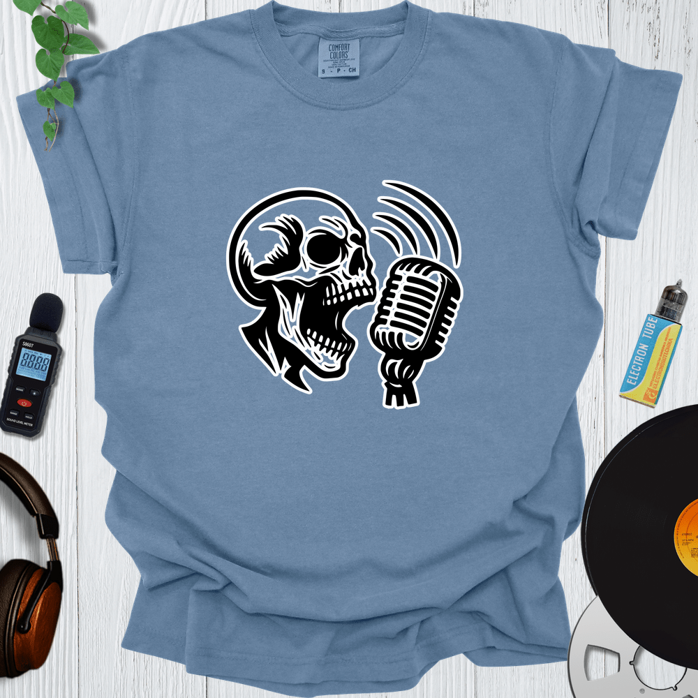 Printify T-Shirt Blue Jean / S Screaming Skull