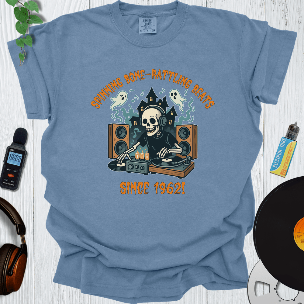 Printify T-Shirt Blue Jean / S Spinning Bone Rattling Beats