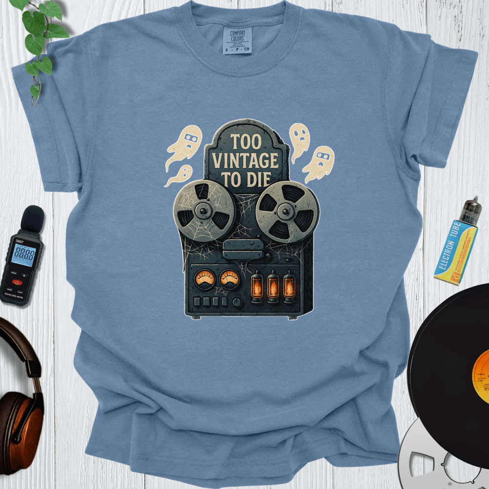 Printify T-Shirt Blue Jean / S Too Vintage To Die