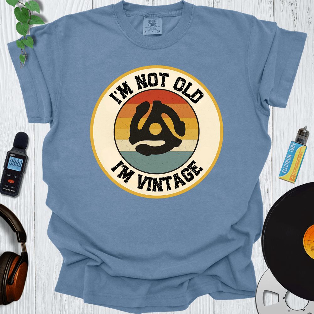 Printify T-Shirt Blue Jean / S Vintage Vinyl