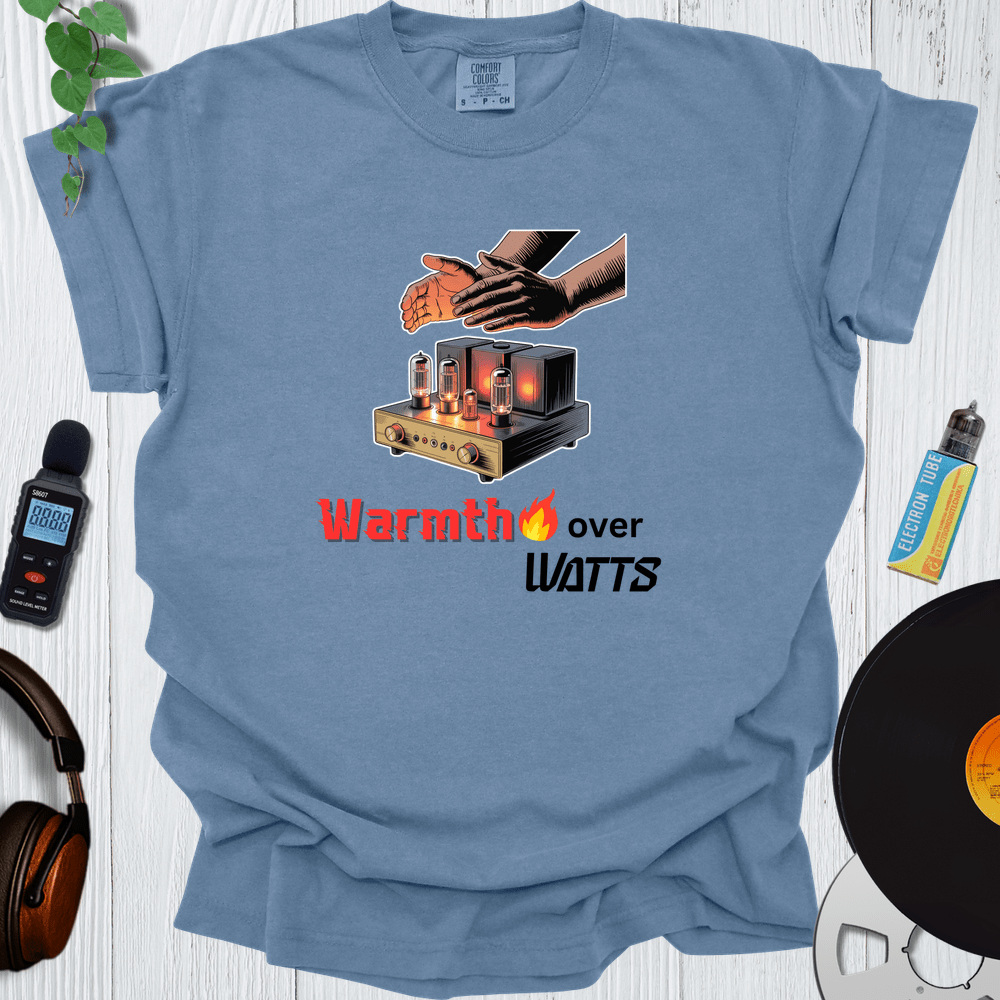 Printify T-Shirt Blue Jean / S Warmth Over Watts