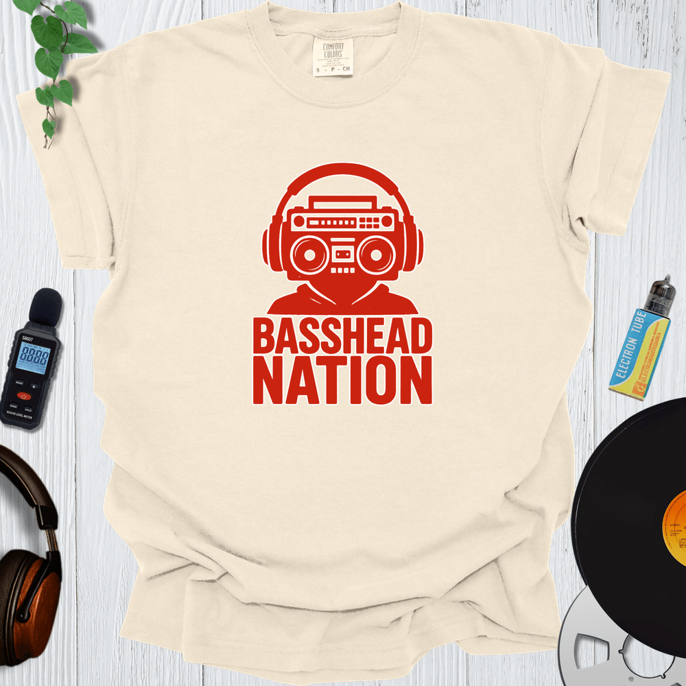 Printify T-Shirt Ivory / S Basshead Nation