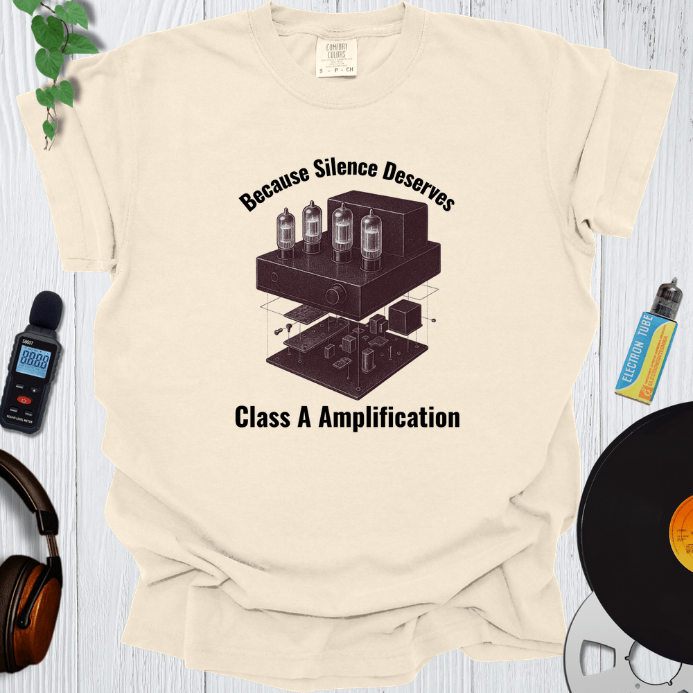 Printify T-Shirt Ivory / S Because Silence Deserves Class A Amplification