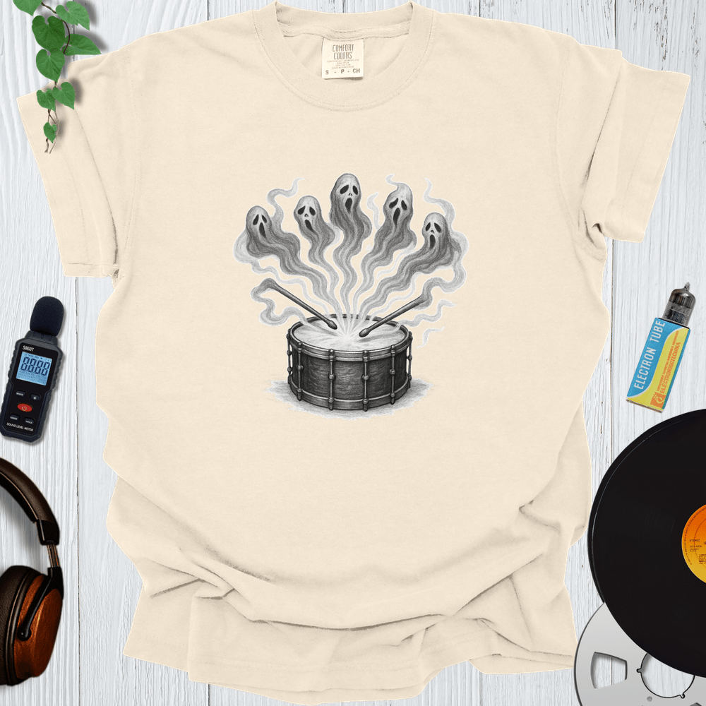 Printify T-Shirt Ivory / S Drum Ghost