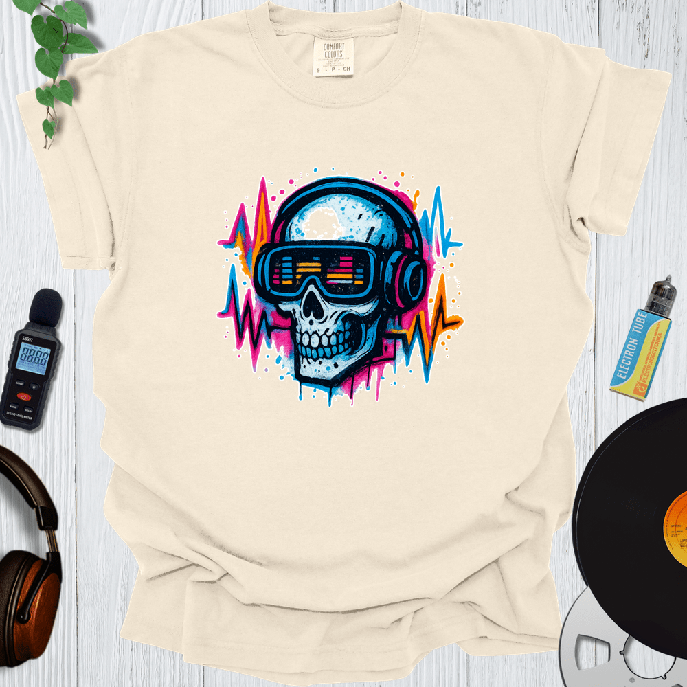 Printify T-Shirt Ivory / S Graffiti Skull