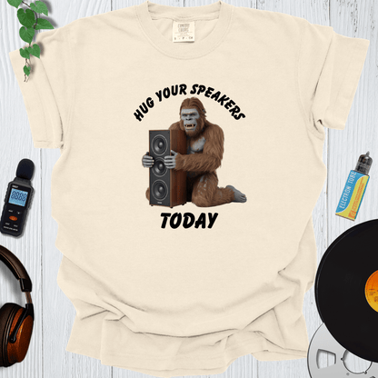 Printify T-Shirt Ivory / S Hug Your Speakers Today
