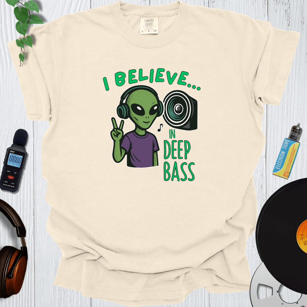 Printify T-Shirt Ivory / S I Believe In Deep Bass