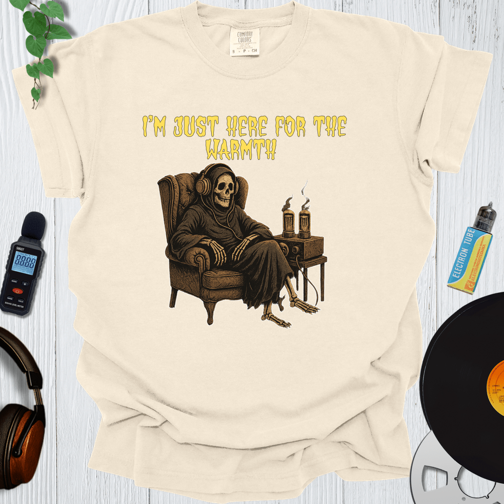 Printify T-Shirt Ivory / S I'm just here for the warmth