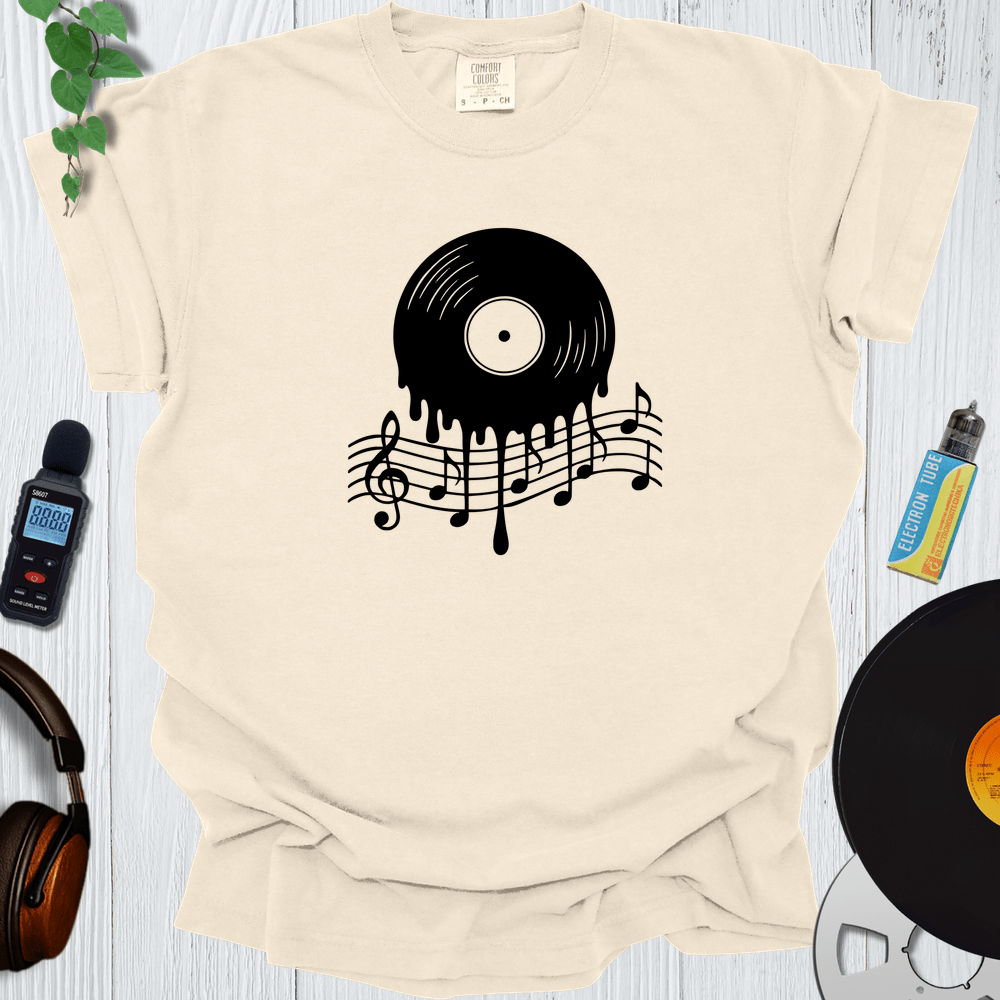 Printify T-Shirt Ivory / S Melting Vinyl