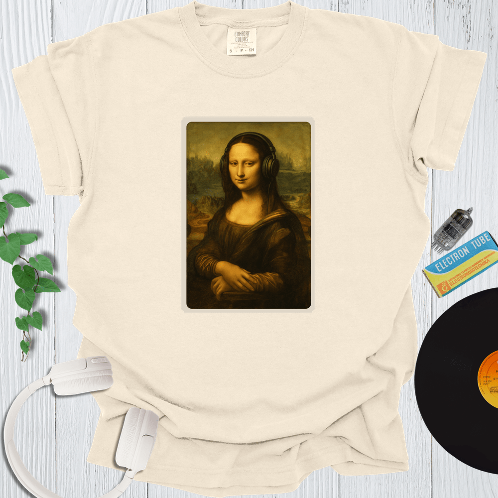 Printify T-Shirt Ivory / S Mona Lisa