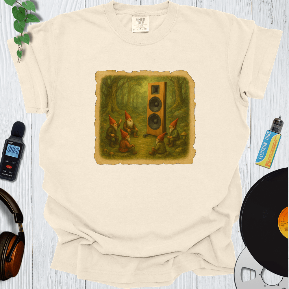Printify T-Shirt Ivory / S Open Baffle Gnomes