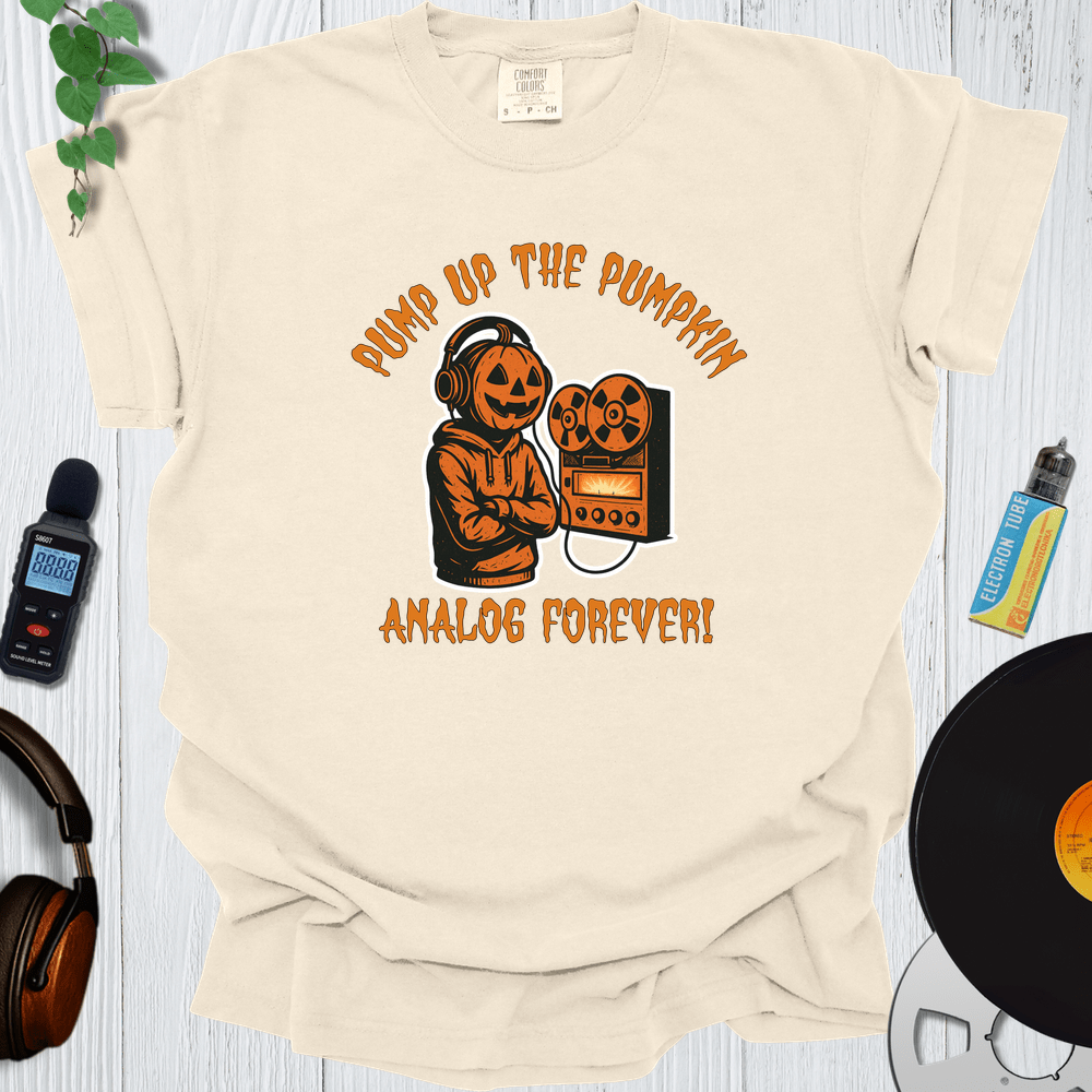 Printify T-Shirt Ivory / S Pump Up The Pumpkin -  Analog Forever