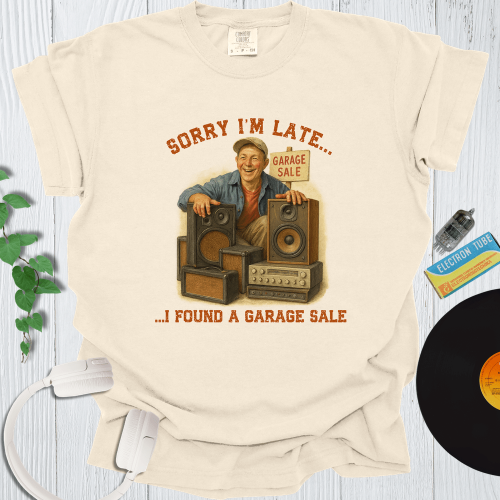 Printify T-Shirt Ivory / S Sorry I'm Late