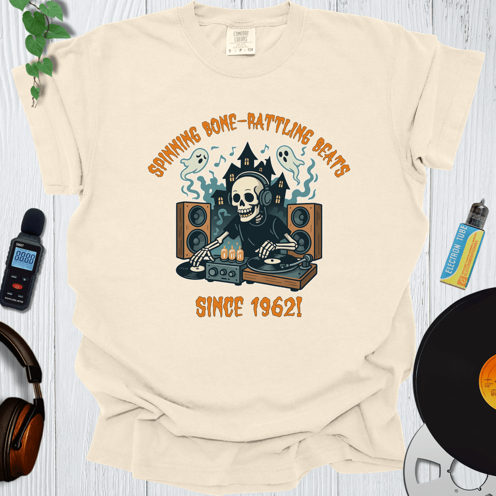 Printify T-Shirt Ivory / S Spinning Bone Rattling Beats
