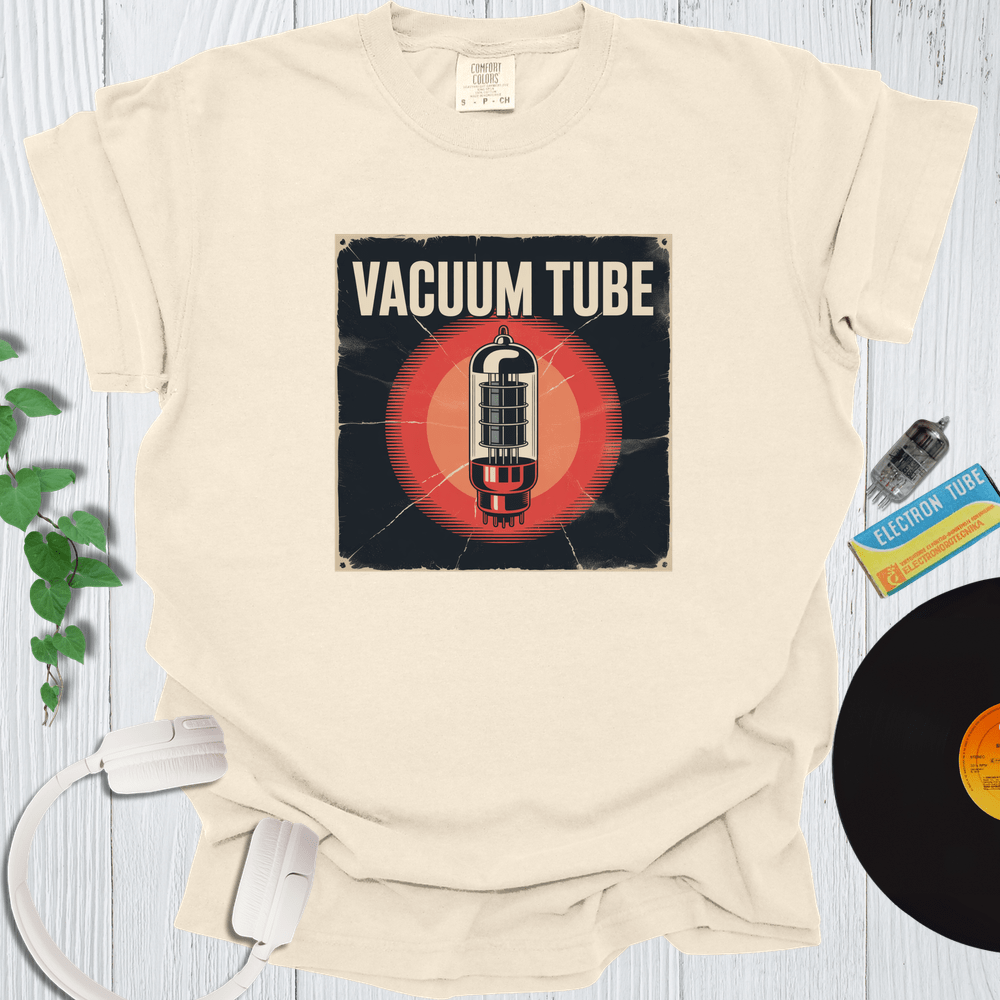 Printify T-Shirt Ivory / S Vintage Vacuum Tube Poster