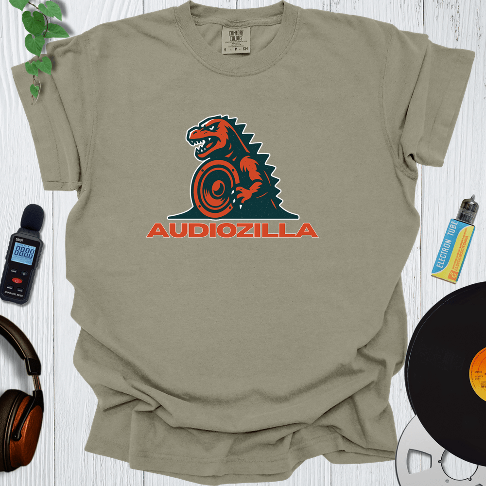 Printify T-Shirt Khaki / S Audiozilla