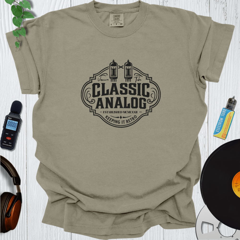 Printify T-Shirt Khaki / S Classic Analog