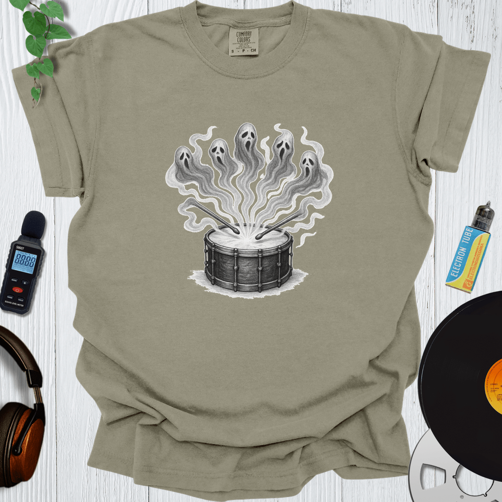 Printify T-Shirt Khaki / S Drum Ghost