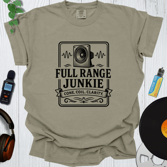 Printify T-Shirt Khaki / S Full Range Junkie