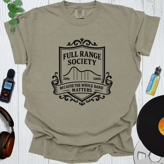 Printify T-Shirt Khaki / S Full Range Society