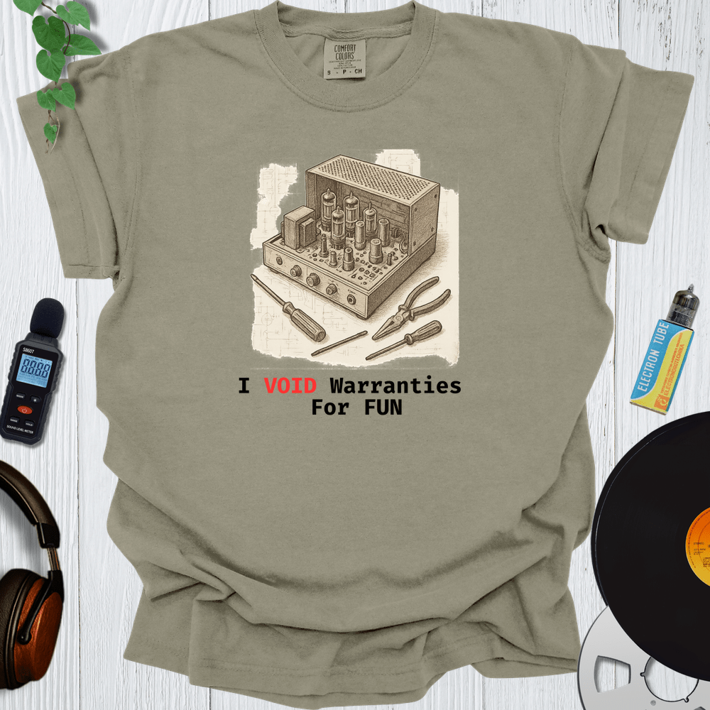 Printify T-Shirt Khaki / S I Void Warranties For Fun