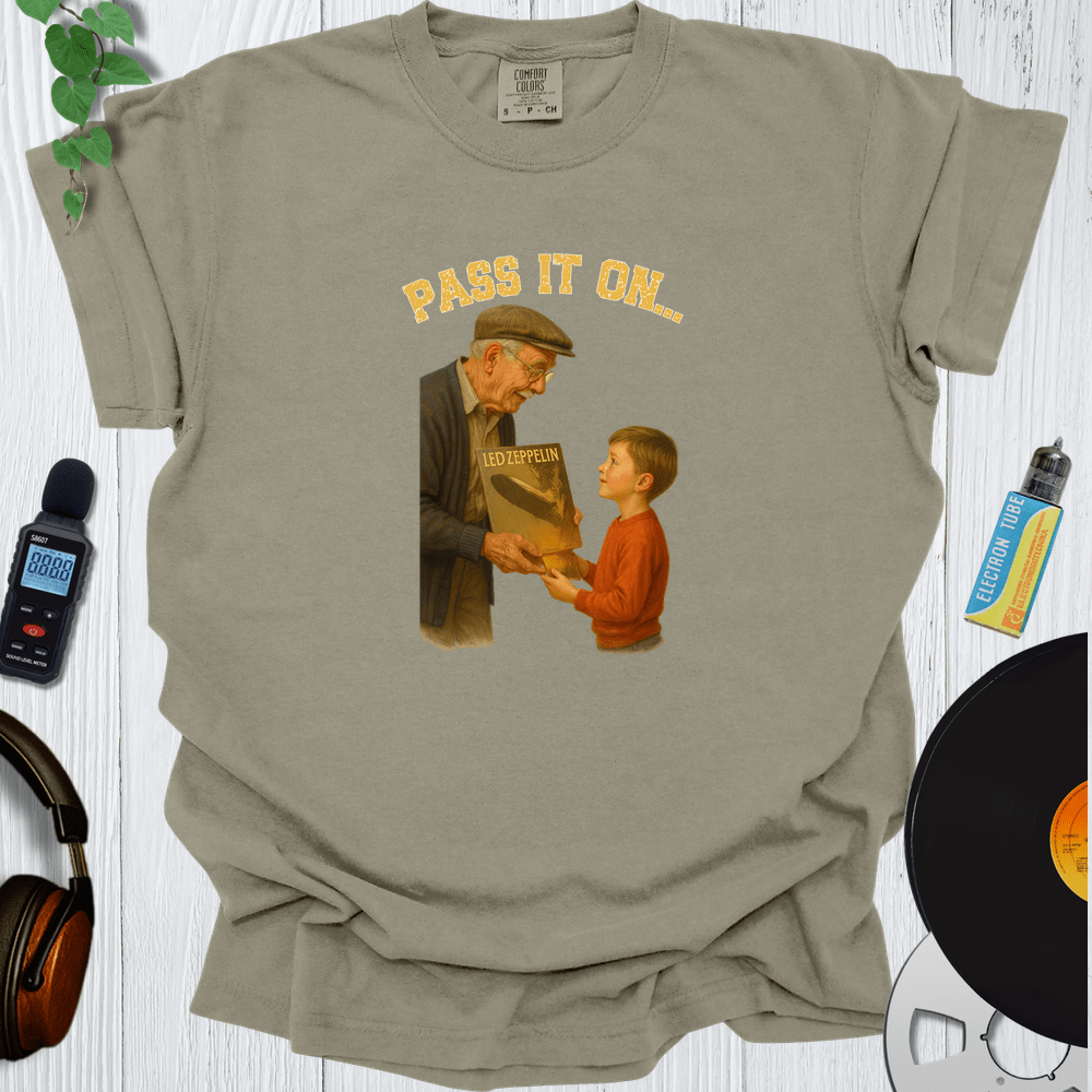 Printify T-Shirt Khaki / S Pass It On