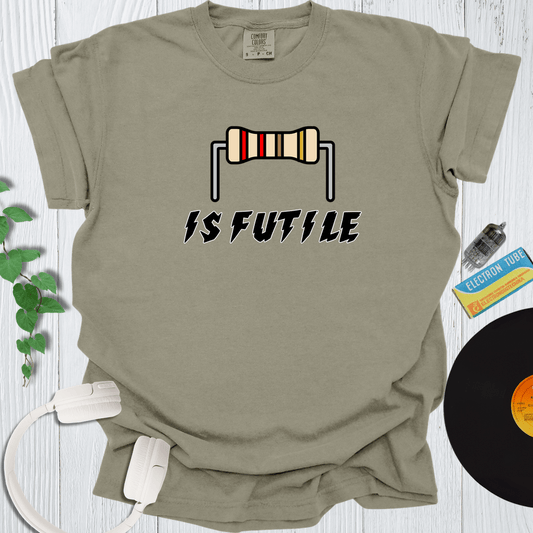 Printify T-Shirt Khaki / S Resistance Is Futile Light