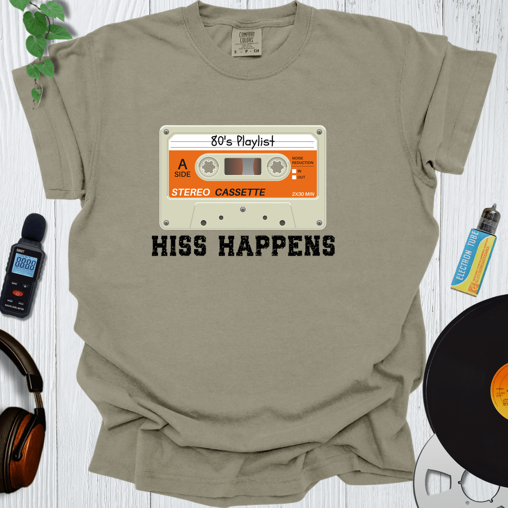 Printify T-Shirt Khaki / S Retro Cassette