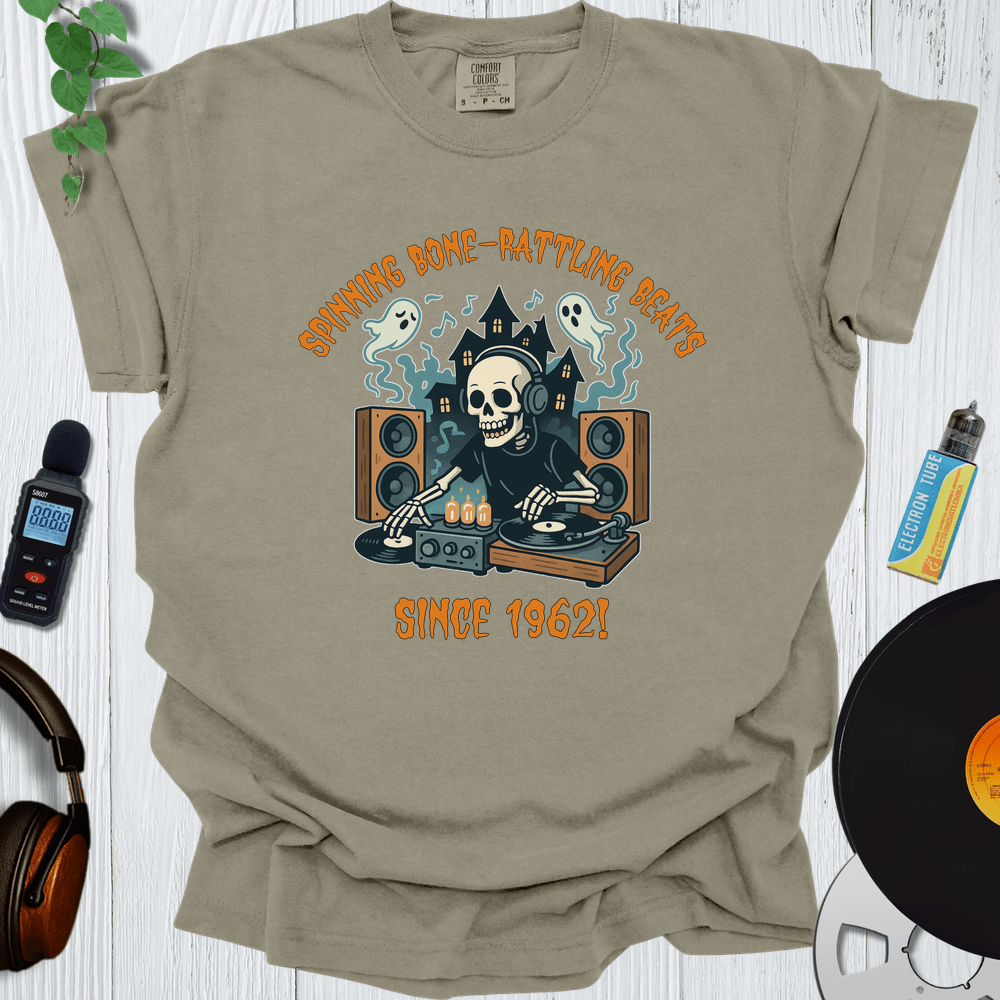 Printify T-Shirt Khaki / S Spinning Bone Rattling Beats