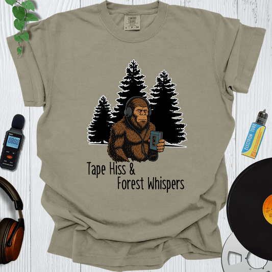 Printify T-Shirt Khaki / S Tape Hiss Forest Whispers