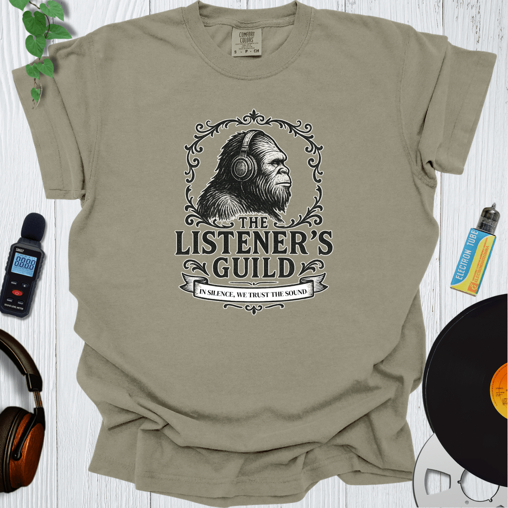 Printify T-Shirt Khaki / S The Listener's Guild Sasquatch