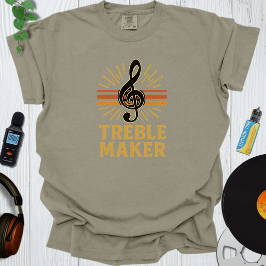 Printify T-Shirt Khaki / S Treble Maker V2