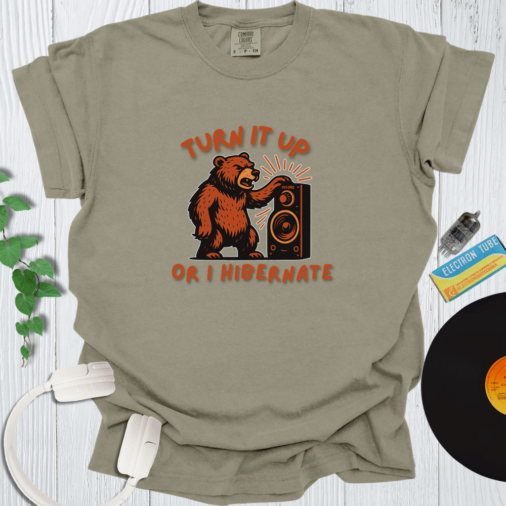 Printify T-Shirt Khaki / S Turn It Up