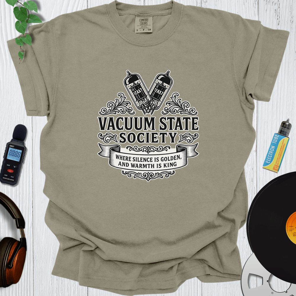 Printify T-Shirt Khaki / S Vacuum State Society