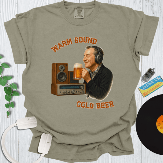 Printify T-Shirt Khaki / S Warm Sound Cold Beer