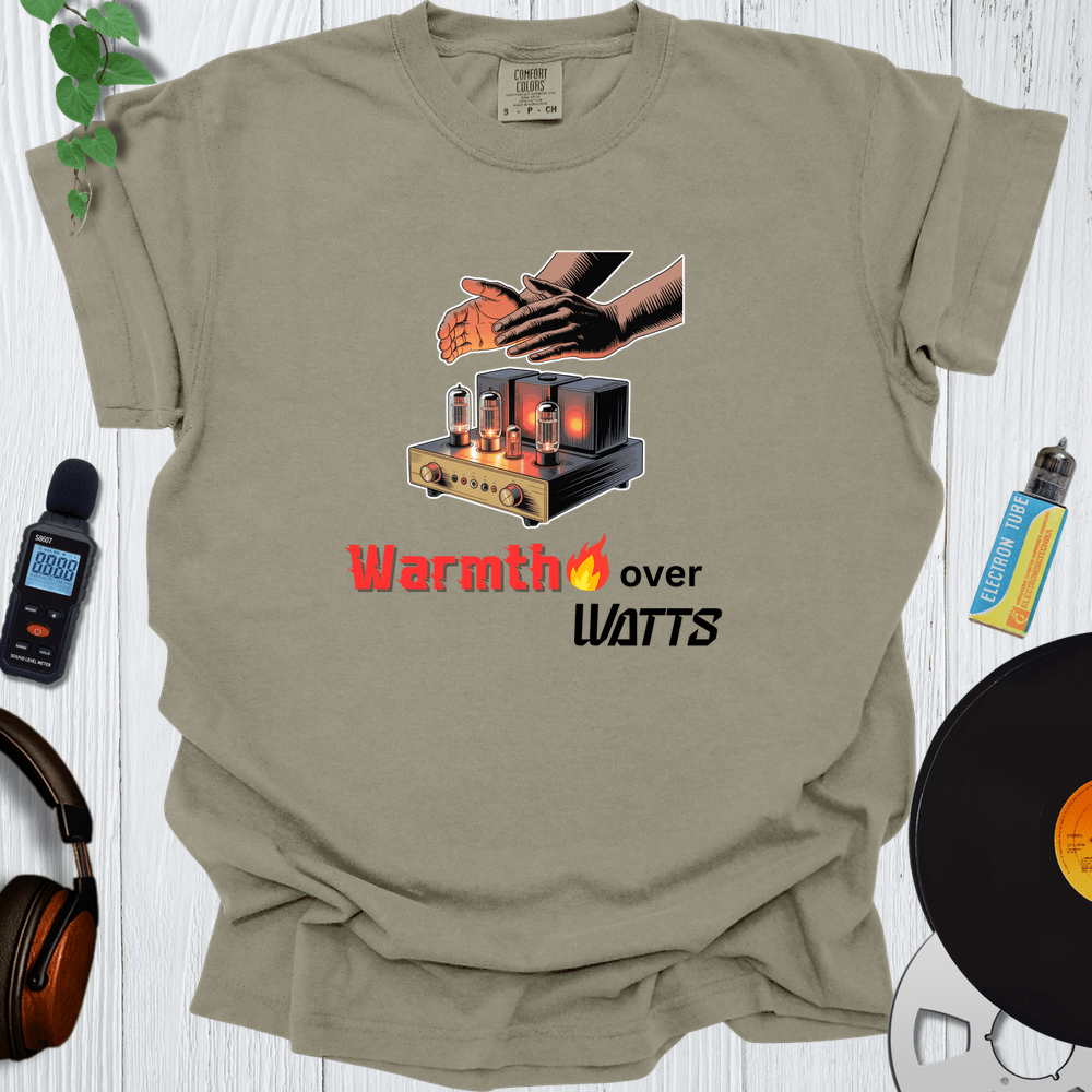 Printify T-Shirt Khaki / S Warmth Over Watts